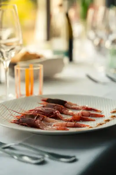 crudo di gamberi