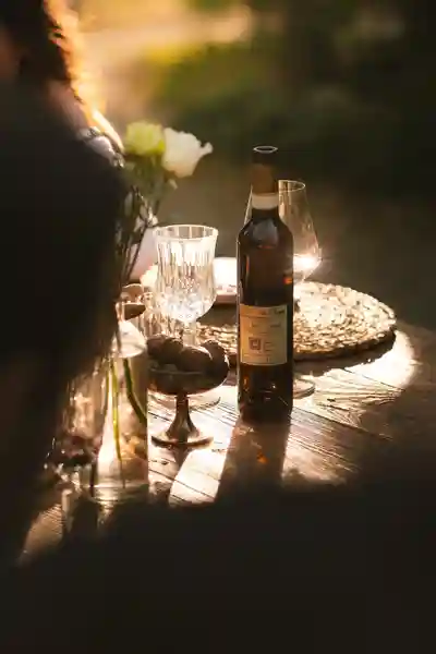 bottiglia di vino bianco