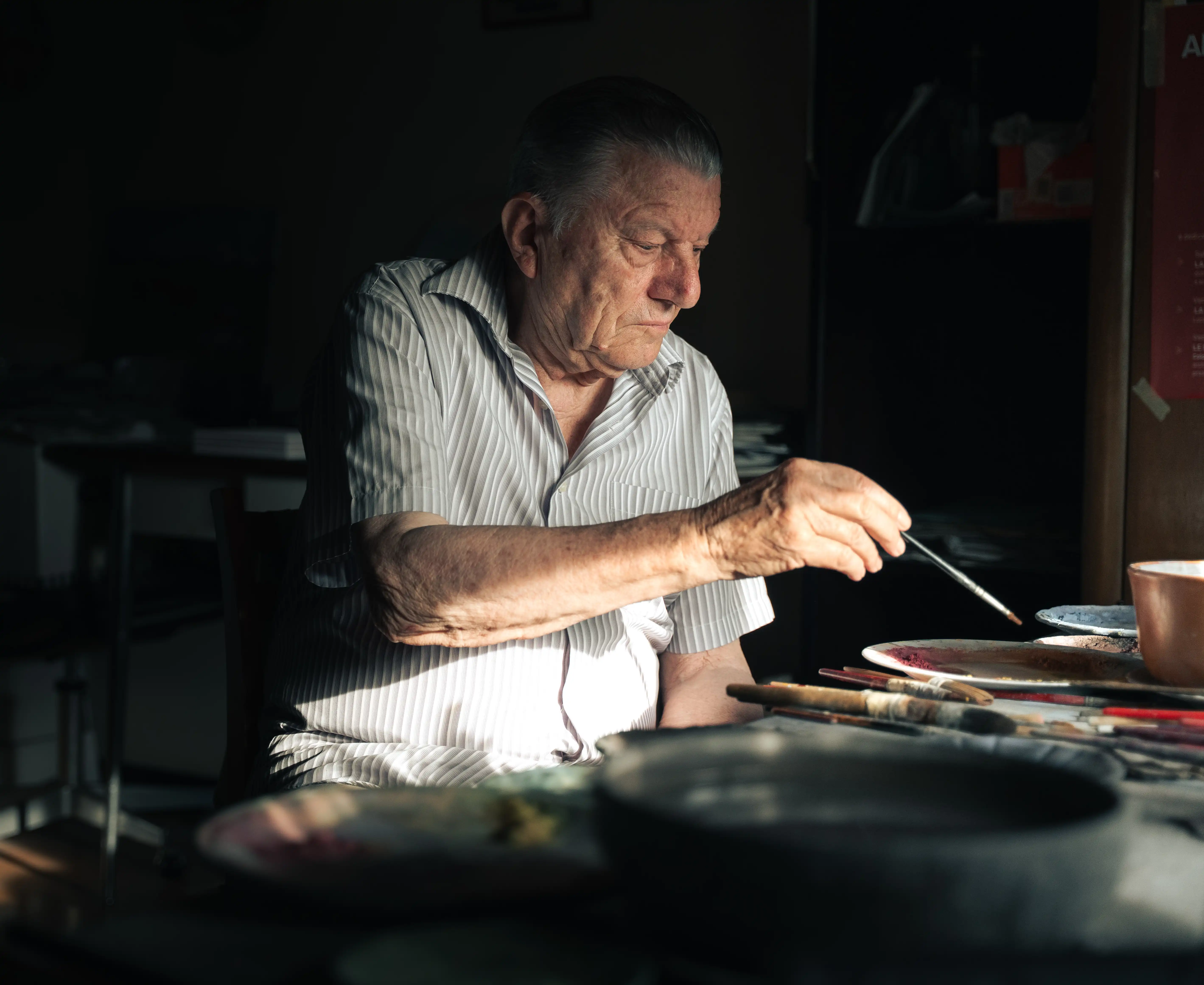 Argentino Stocco al lavoro