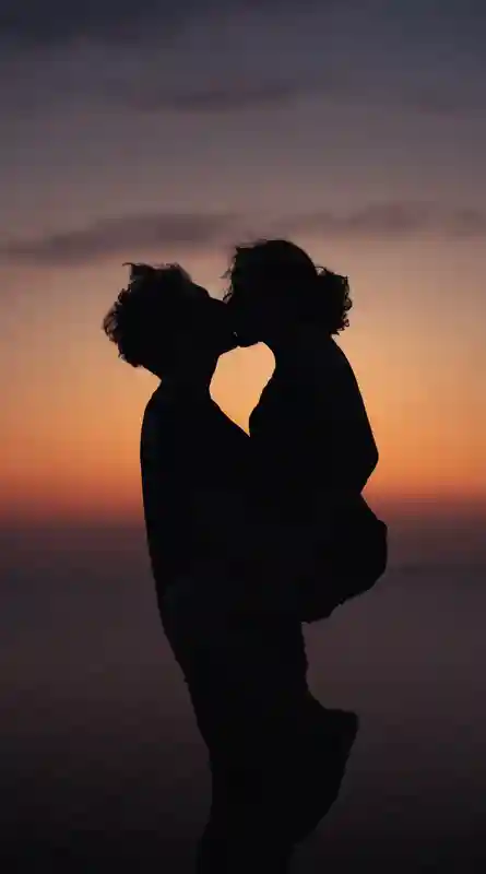 Famiglia con tramonto