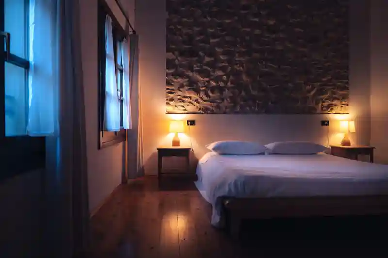 Lampada da notte accesa